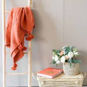 Échelle déco en bois d'eucalyptus